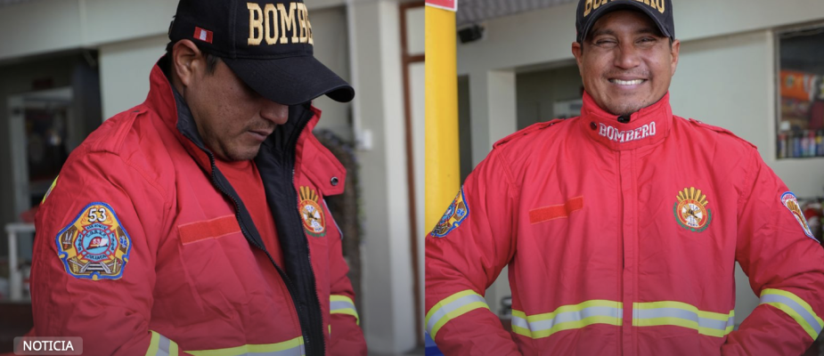 Clínica Adventista Americana de Juliaca entrega protección contra el frío a bomberos